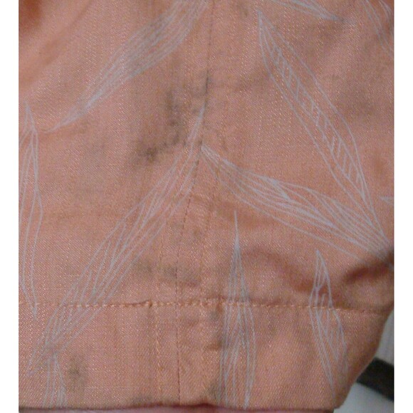 New Womens NWT PrAna M Sun Drifter Dress Peach Apple Blossom Leaves Pockets Zip - Picture 11 of 11